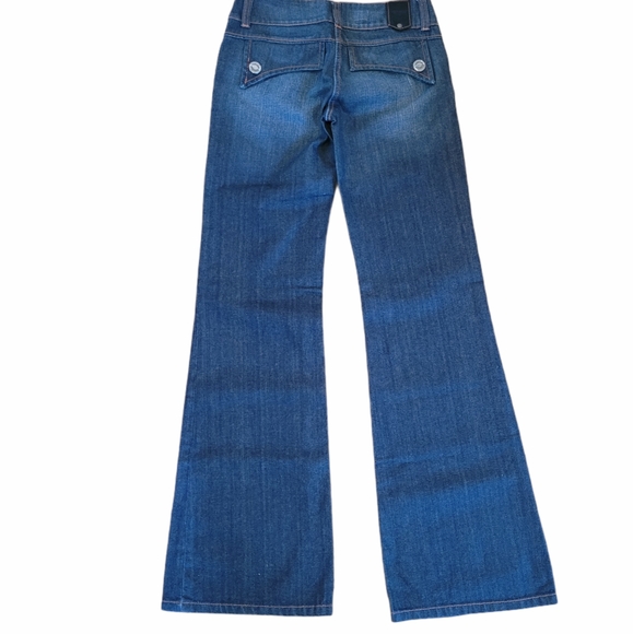 Banzai Italian Designed flare Jeans no zipper 26 - Picture 2 of 16